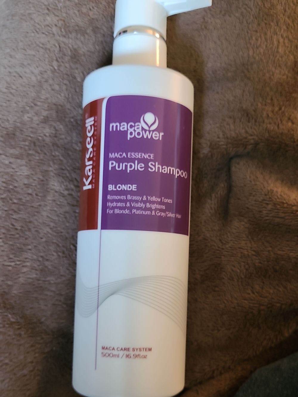 Maca Power Purple Shampoo for Blonde Hair